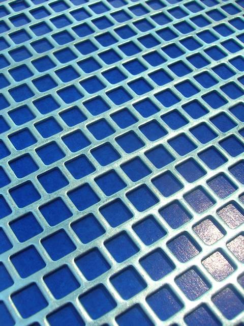 Metal cladding which is made of square hole perforated sheets