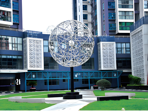 Aluminum air conditioner cover in an urban center