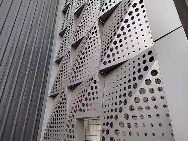 Industrial park decorated with aluminum carved facade panel