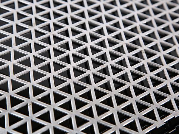 Aluminum triangular decorative perforated sheet