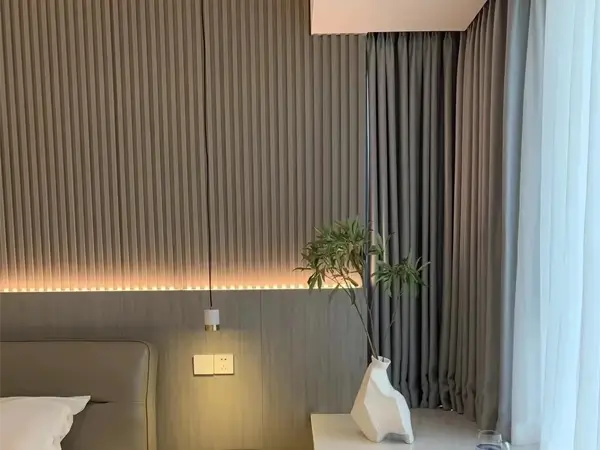 Architectural corrugated perforated panels for decoration