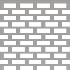 Slotted hole staggered arrangement